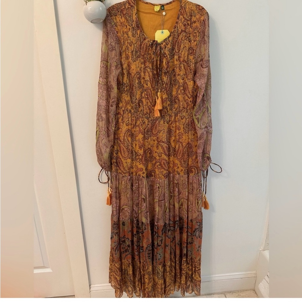 FARM Rio Multicolor Paisley Long Sleeve Dress - Picture 2 of 3